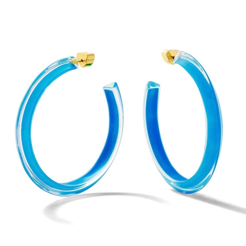 Alison Lou NEON MEDIUM JELLY HOOPS